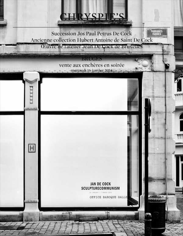 Jan De Cock Art Advisory Services Bruges Christies Sculpture Studio for Sale