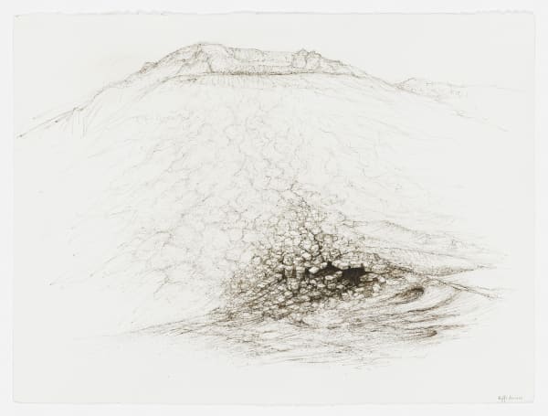 #021662 RAFFI KAISER Landscape Ink on paper 57 x 76 cm