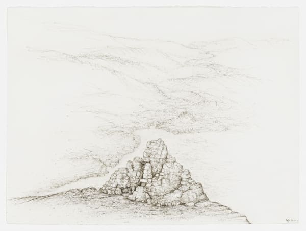 #021664 RAFFI KAISER Landscape Ink on paper 57 x 76 cm