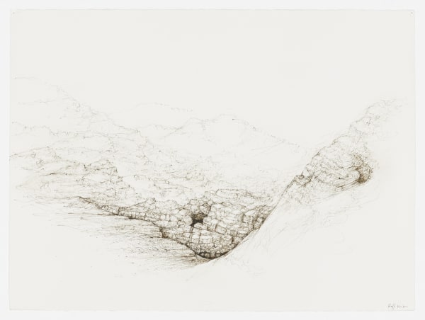 #021665 RAFFI KAISER Landscape Ink on paper 57 x 76 cm