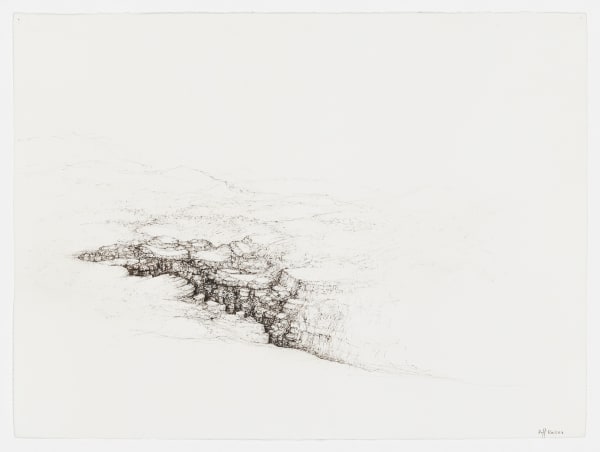 #021668 RAFFI KAISER Landscape Ink on paper 57 x 76 cm