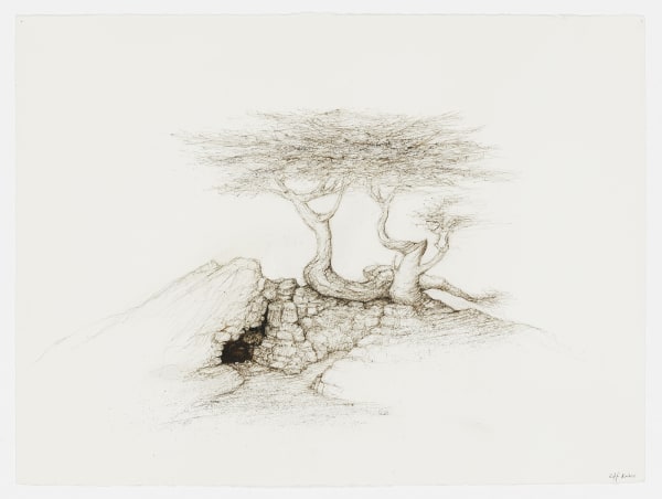 #021673 RAFFI KAISER Landscape Ink on paper 57 x 76 cm