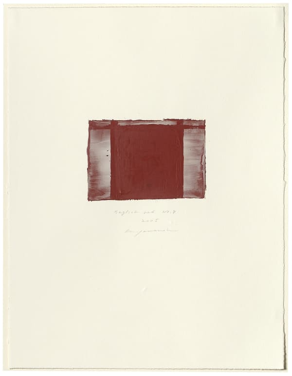 Hideaki Yamanobe, #015058 English red No. 8, 2005