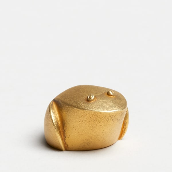 Andreas Caderas #021490 Frog, 2017 Gilded silver, inside black Araldite 1,9 x 2,9 x 3,6 cm