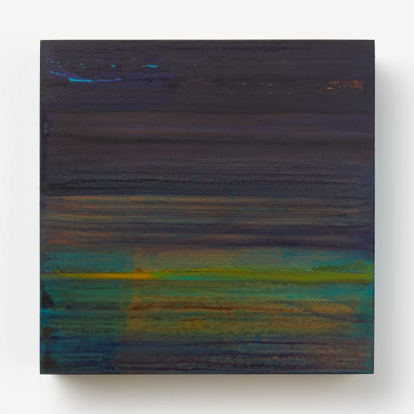 Matthias Loebermann #022963 Ohne Titel, 2024 Farbpigment auf Holzkasten 30 x 30 x 6 cm