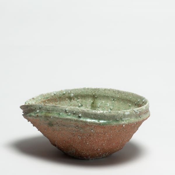 Shiro Tsujimura, #000715 bowl (katakuchi), iga type, 1992