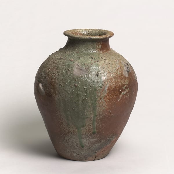 Keramik, #010436 Tsubo - Vorratstopf, späte Kamakura-Zeit (1185-1333)