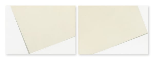 Koichi Nasu #010572 und #010573 21.5.2001 A + B, 2001 Watercolor on paper on aluminium plate 2 panels, 30 x 42 x 1,7 cm each