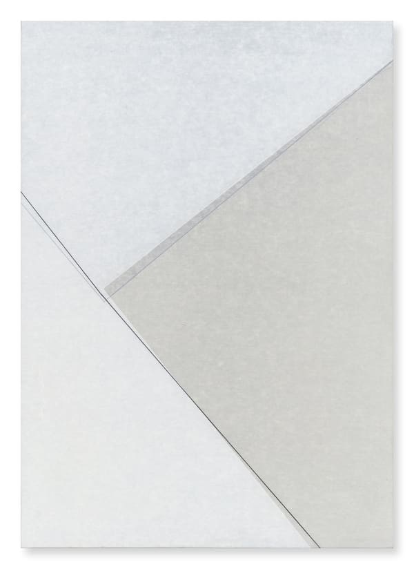 Koichi Nasu #003553 B 10.9.97, 1997 Aquarell und Wachskreide auf Papier auf Leinwand auf Holz 119 x 84 x 4,5 cm
