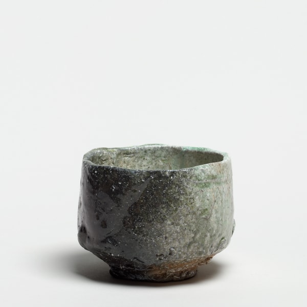 Kei Tanimoto #021291 Teeschale (chawan), Iga-Typ, 2016 Steinzeug mit natürlicher Ascheanflugglasur (Anagama Brand) 9 x 12 cm
