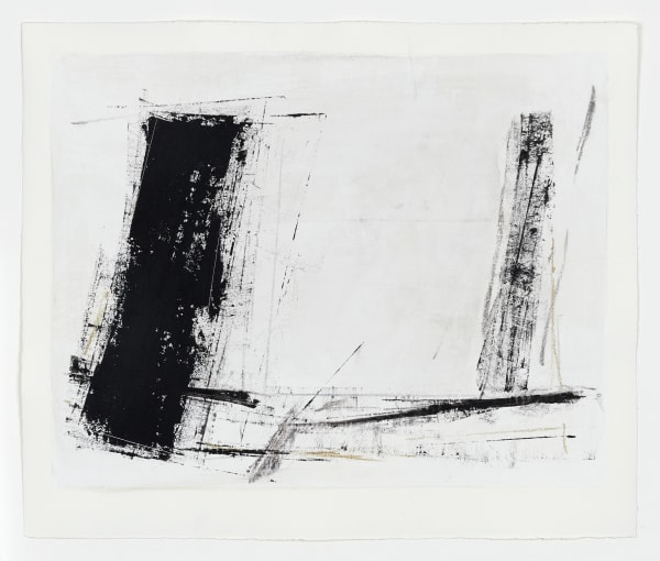 Monika Huber #022458 untitled, 93/O, 1993 Oil on hand made paper 50 x 60 cm