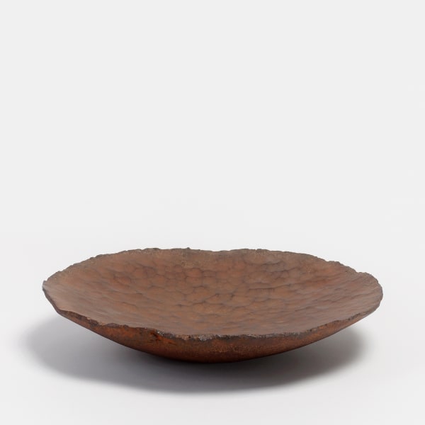 Andreas Caderas #010702 Iron bowl, 2001 Iron, hand-forged, patinated 6,5 x 31 cm