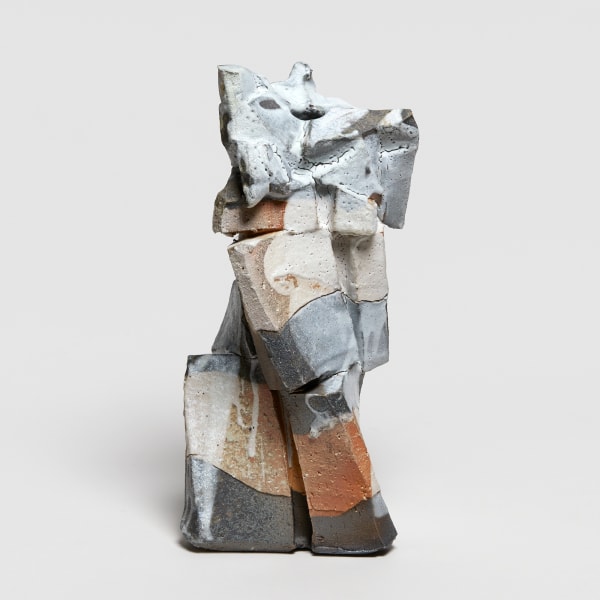 Shozo Michikawa #022996 Shino Stratum Sculpture Form, 2024 Steinzeug, Shino 34,5 x 15 cm