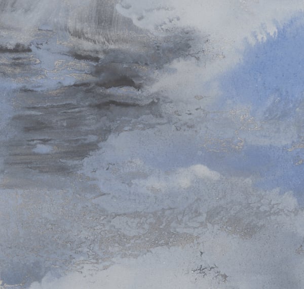 Matthias Loebermann #022526 Aus dem Tagebuch eines Wolkensammlers, 2021 Mixed media on paper 32 x 34 cm