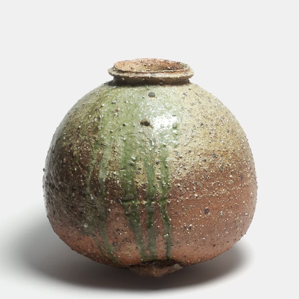 Shiro Tsujimura, #000848 large storage jar (ô-tsubô), Shigaraki type, 1993