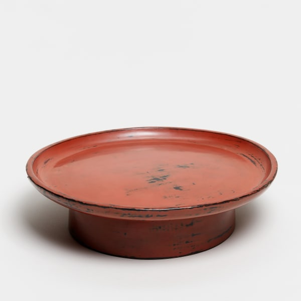 Lack, #010150 Negoro maru-bon - rundes Negoro-Lacktablett, Japan, Momoyama-Zeit (1568-1600)