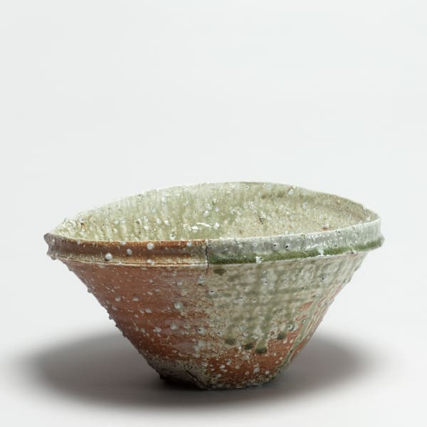 Shiro Tsujimura, #000283 bowl (katakuchi), iga type, 1992