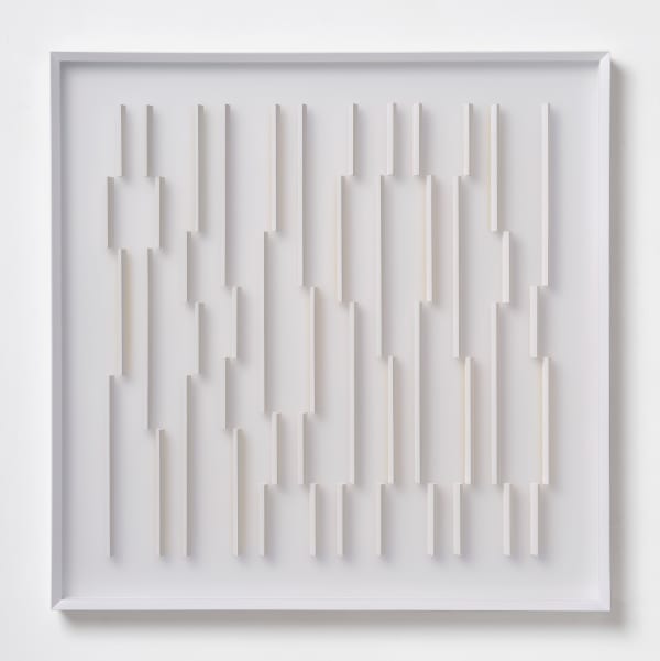 Klaus Staudt #022944 In the light of, 2021 Wood, acrylic paint, plexiglass 70 x 70 x 6 cm