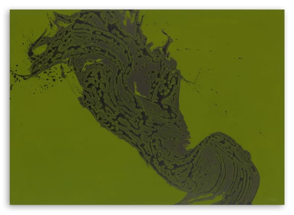 Hiroko Nakajima #021887 Arbre de vie II, 2017 Ink, pigment on canvas 100 x 140 x 4 cm