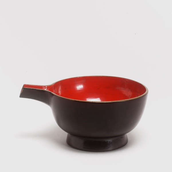 Lack, #003850 Katakuchi - Schnabelschale mit Ausguß, Japan, Meiji-Zeit (1868-1912)