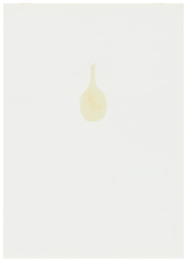 Katsuhito Nishikawa #022721 Ohne Titel / Vase, 1986-88 Shellac on paper, frame 59,4 x 42 cm (frame: ca 60 x 45 cm)