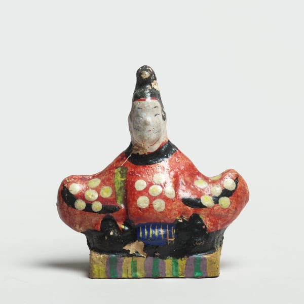 Ningyô , #001143 Do-Ningyô - clay doll, Tenjin, Late Edo-period (1615-1868)