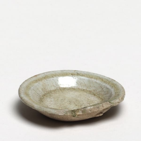 Keramik, #000065 Kozara, kleiner Teller, Ko-Seto-Keramik (altes Seto), Muromachi-Zeit (1333-1573)
