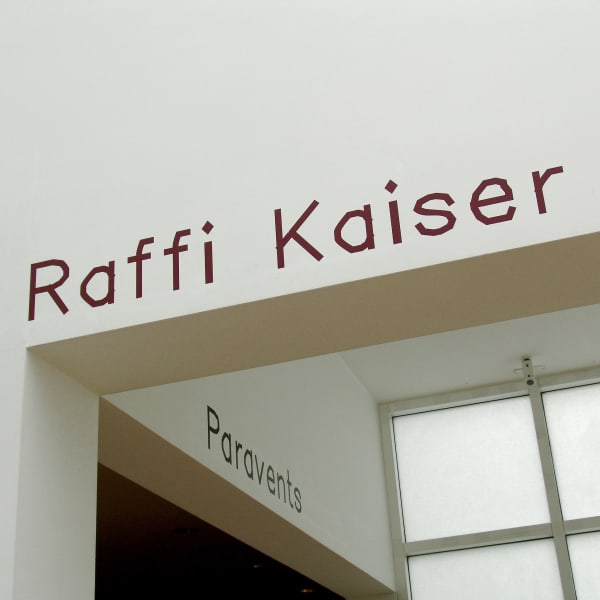 Exhibition views: Raffi Kaiser. Paravents