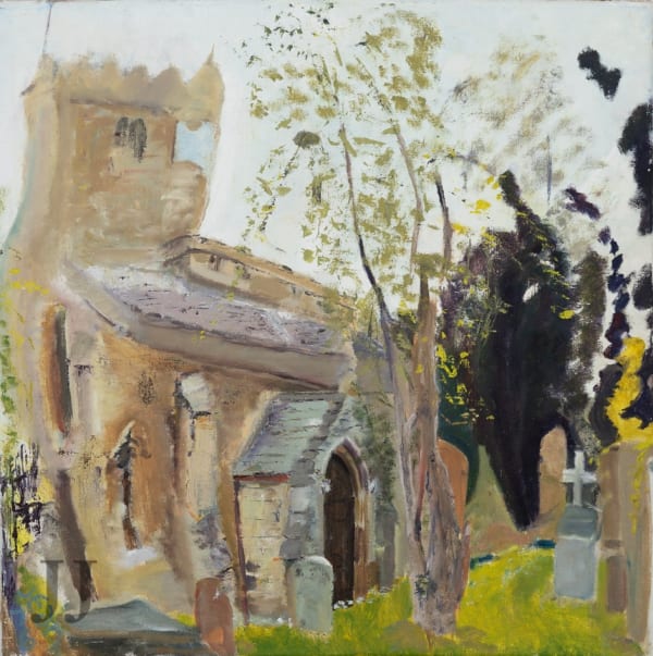 St. Cross Church (print), 1976 Oil on canvas 76 x 76 cm