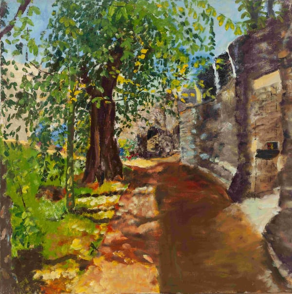 New College Garden (print), 1984 Oil on canvas 76 x 76 cm