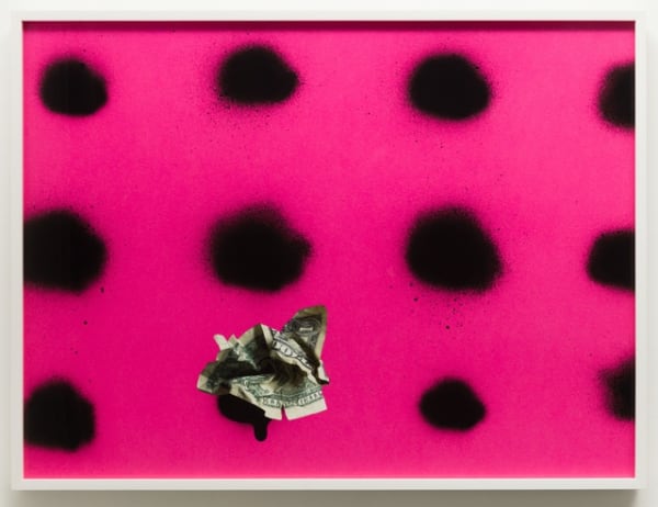 Sadie Barnette Untitled (Dollar on Pink), 2019 archival pigment print 37 1/2 x 50 in.