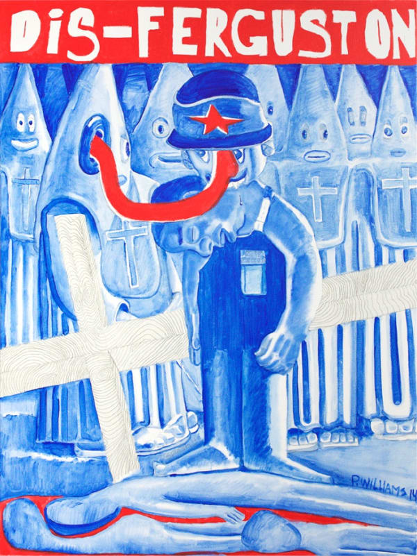 Peter Williams Dis-Ferguston, 2014 oil on canvas 48 x 36 in.