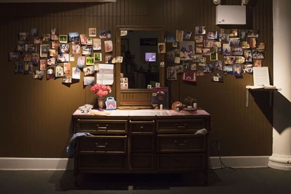 Kearra Amaya Gopee Artifact #1: Tiger Balm, 2017 single channel video, bureau, archival images, raspberry pie, plants, visa applications, paper dimensions variable