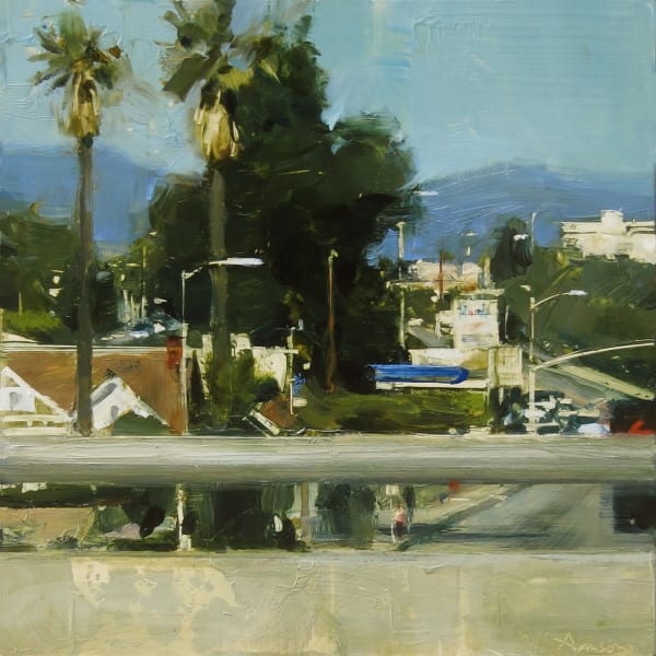 Ben Aronson Hollywood Hills, 2018 oil on panel 12 x 12 inches