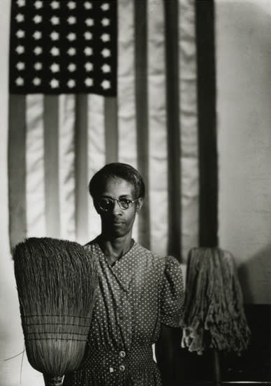 Gordon Parks American Gothic, Washington, D.C., 1942 gelatin silver print 24 x 20 inches Courtesy of the Gordon Parks Foundation ©The Gordon Parks Foundation