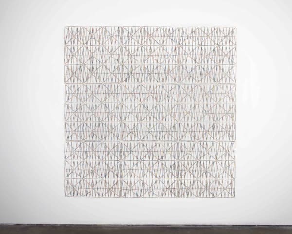 Johnathan Payne Untitled, (DDCC), 2016 shredded comic books and adhesive 94 x 94 inches