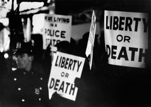 Gordon Parks Harlem Rally, Harlem, New York, 1963 silver gelatin print 8 x 10 inches ©The Gordon Parks Foundation. Used with permission.