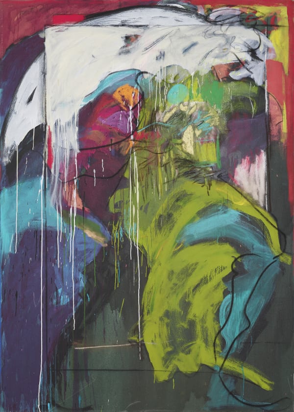 Mary Lovelace O'Neal, Race Woman Series #7, circa 1990s, mixed media on canvas, 84.02" x 60" (213.4 cm x 152.4 cm), Courtesy Jenkins Johnson Gallery; Copyright Mary Lovelace O’Neal. Photography credit Robert Divers Herrick