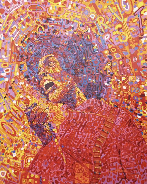 Wadsworth Jarrell, Revolutionary, May 20, 1972. Color screenprint on paper, 33 x 26 inches. Courtesy Lisbet Tellefsen Archive. © Wadsworth Jarrell.