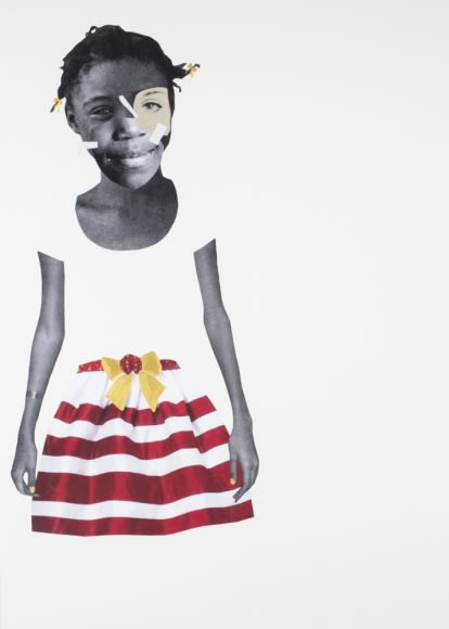 Deborah Roberts, The Westernization of Jericka, 2017