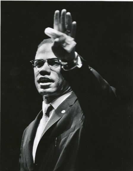 Gordon Parks, Malcolm X at Rally, Chicago, Illinois, 1963 ©The Gordon Parks Foundation. Used with permission.
