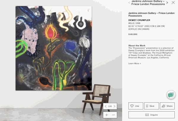 Installation View: Frieze London 2020 Virtual Viewing Room