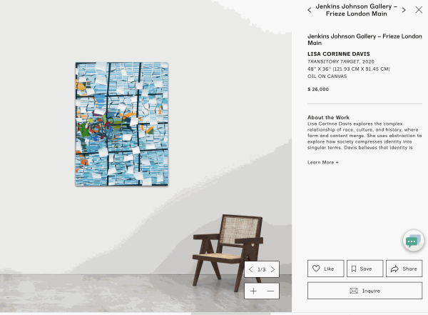 Installation View: Frieze London 2020 Virtual Viewing Room