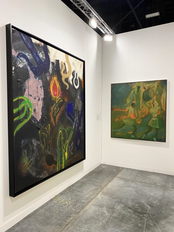 Image of installation view of Jenkins Johnson Gallery's booth at Art Basel Miami Beach 2021