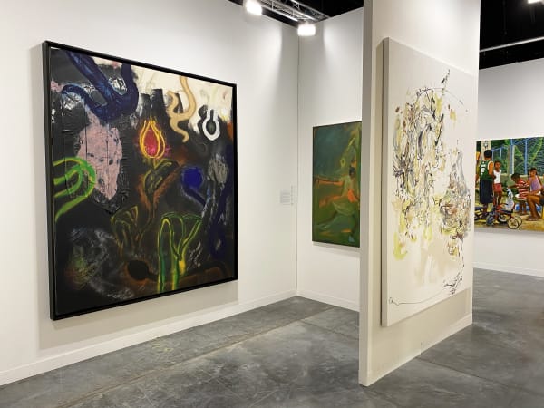 Image of installation view of Jenkins Johnson Gallery's booth at Art Basel Miami Beach 2021