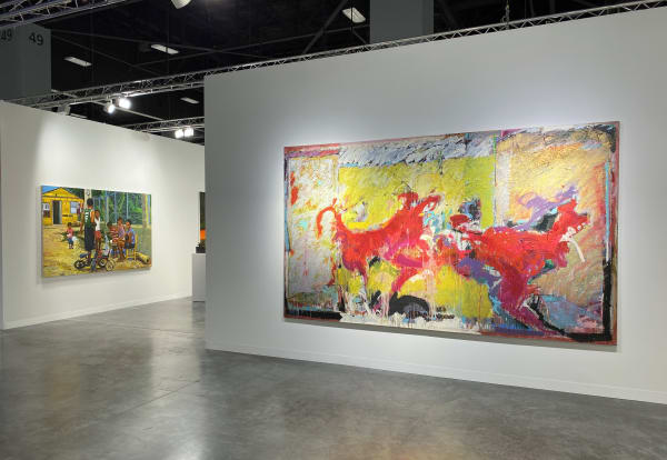 Image of installation view of Jenkins Johnson Gallery's booth at Art Basel Miami Beach 2021