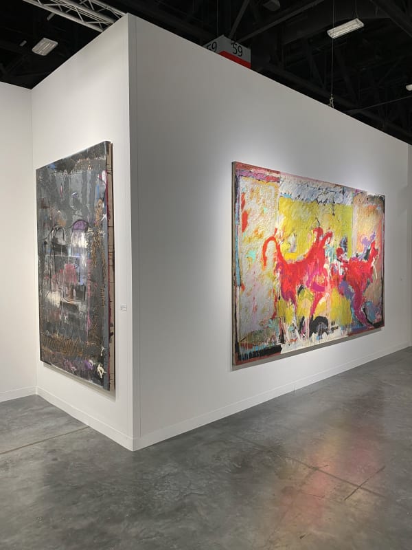 Image of installation view of Jenkins Johnson Gallery's booth at Art Basel Miami Beach 2021
