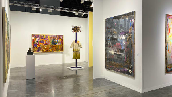 Image of installation view of Jenkins Johnson Gallery's booth at Art Basel Miami Beach 2021