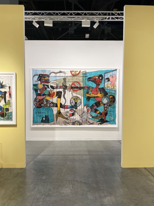 Image of installation view of Jenkins Johnson Gallery's booth at Art Basel Miami Beach 2021
