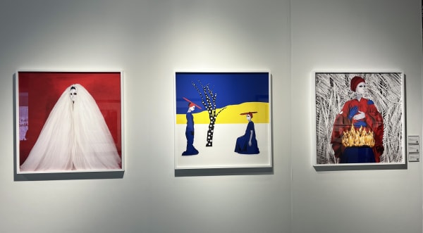 Installation image from The Photograph Show presented by AIPAD featuring work by Aida Muluneh